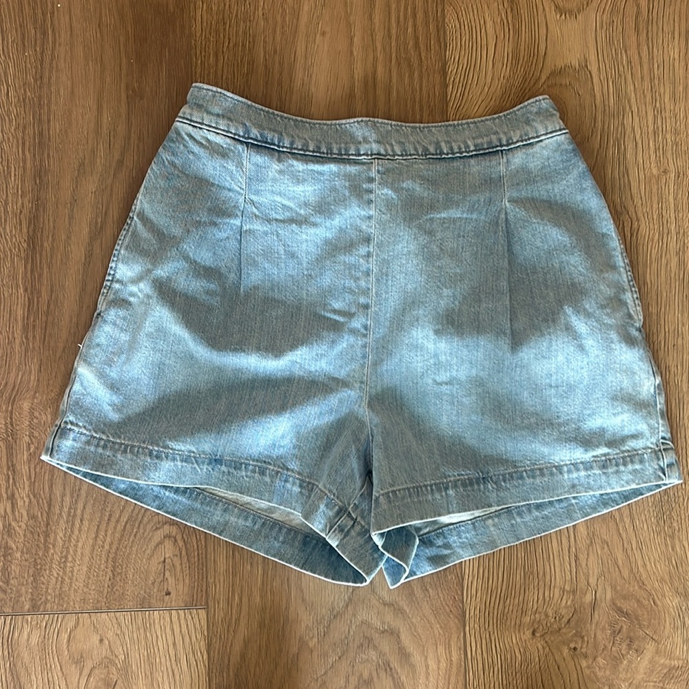 Madewell elastic waist denim jean shorts